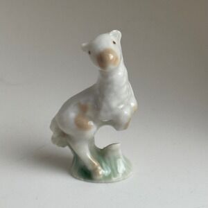 Vintage Wade‎ Whimsey Jumping Lamb White Brown First Whimsies 1954-58 England